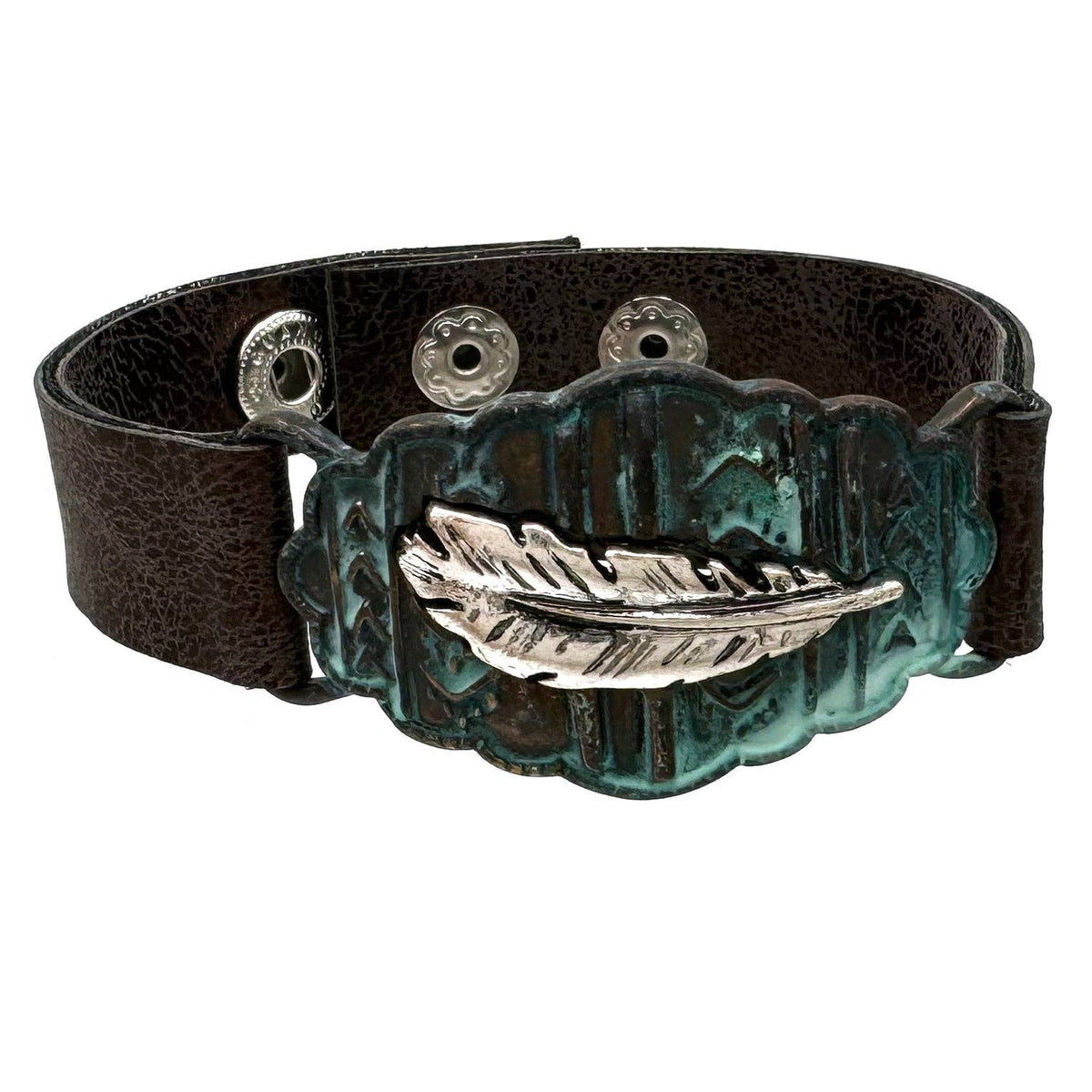 Feather Leather Bracelet