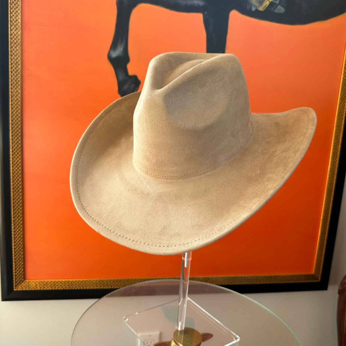 DIY Hat Burning Kit - Vegan Suede Cattleman Cowboy Hat