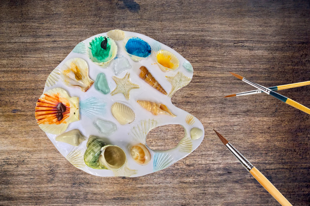 Seashell Custom Watercolor Paint Palette